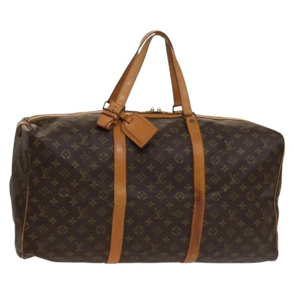 LOUIS VUITTON Monogram Sac Spool 55 Boston Bag M41622 LV Auth 137207 - Picture 1 of 16